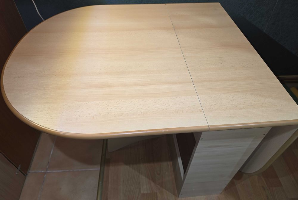 Masa extensibila 161x82 cm – lemn, culoare natur