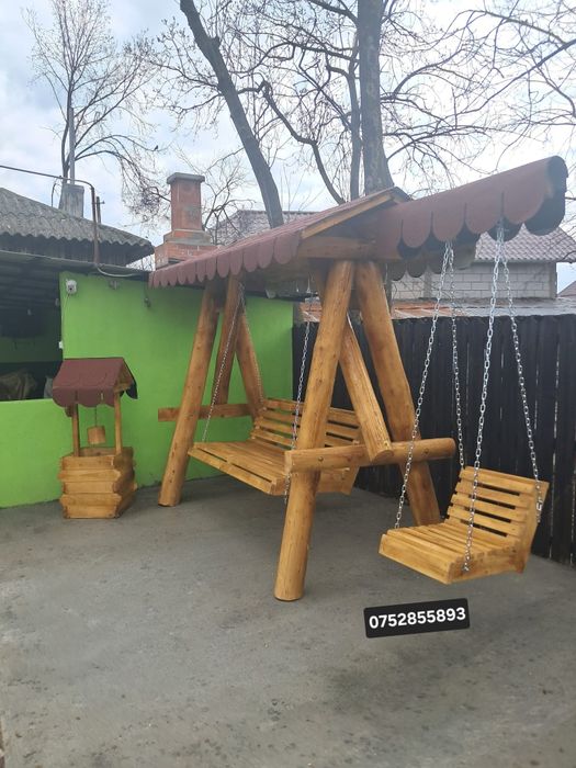 Leagăne rustice de gradina