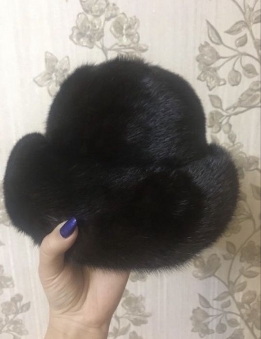 Норковая женская шапка