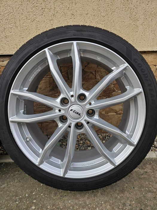 Set 4 Jante Aliaj R18, Rial (5x112), et 46 – Stare Foarte Buna