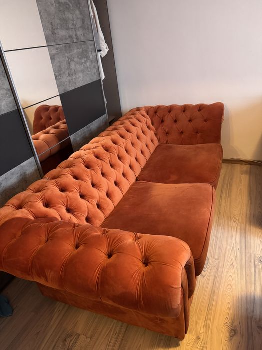 Set canapea + 2 fotolii Chesterfied