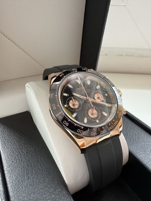 Seiko Mod - Seikotona ROSE GOLD – Cronograf VK63 MECA-QUARTZ