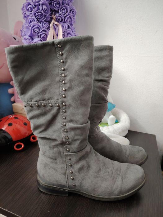 Cizme fetiță 32 catifea