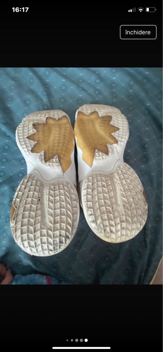 Adidasi baschet D.O.N issue gold metallic