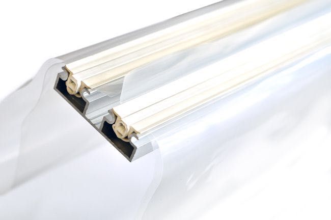 Profil dublu aluminiu pentru folie dublă GEO