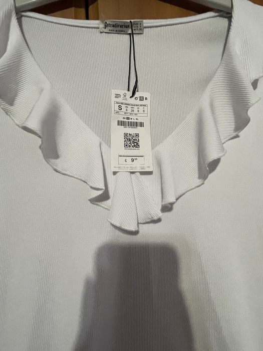 Diverse bluze Stradivarius alba LcWaikiki galbena top floricele S