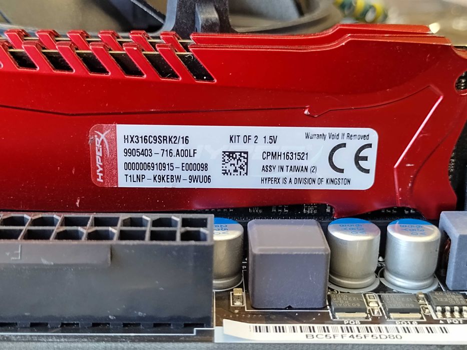 Asrock z77m + Intel I7 3770 + RAM KINGSTON HyperX 16Gb