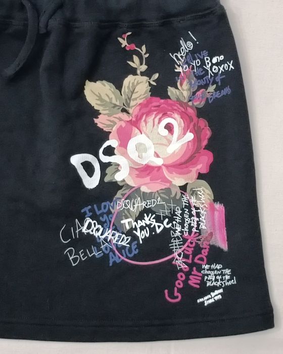 Dsquared2 Skirt оригинална пола ръст 146-156см памучна черна пола
