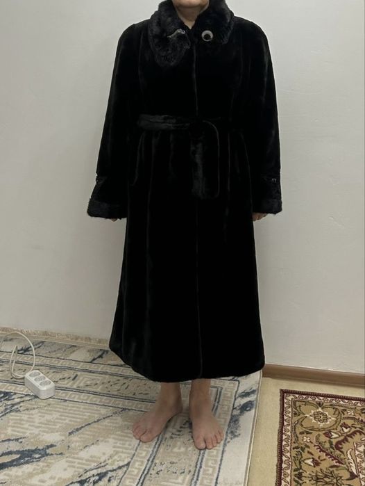 Шуба из мутона зима