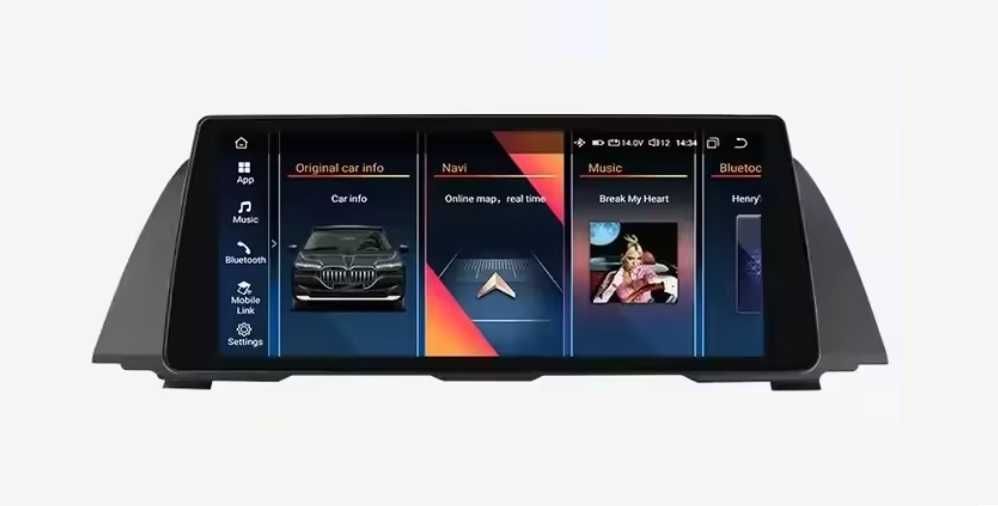 Мултимедия 10.25" Android 14 за BMW 5 6 F10 F11 10-15г CARPLAY CIC NBT