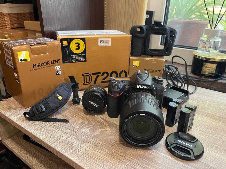 Nikon D7200 + 2 obiective - 15.000 Cadre