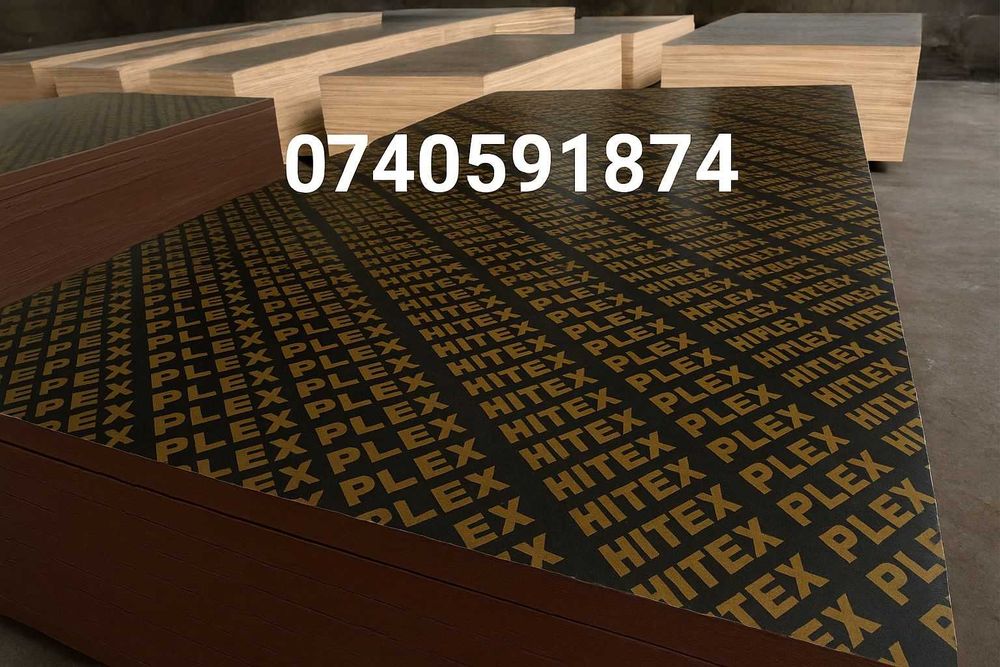 Placaj Tego Cofraj Lemn Pin 20mm Placa Tego Profesionala Pentru Turnat Beton Grinzi Stalpi Fundatii Rezistent La 7-8 Cofrari Utilizari Multiple