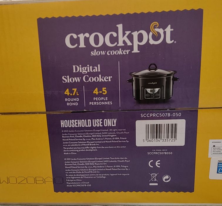 Slow cooker Crock-Pot SCCPRC507B-050, 4.7 l