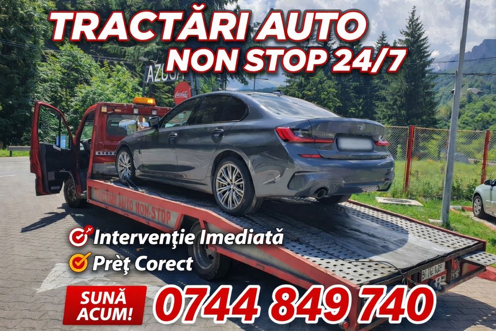 Tractări auto NON-STOP București / Ilfov / România | Platformă auto |