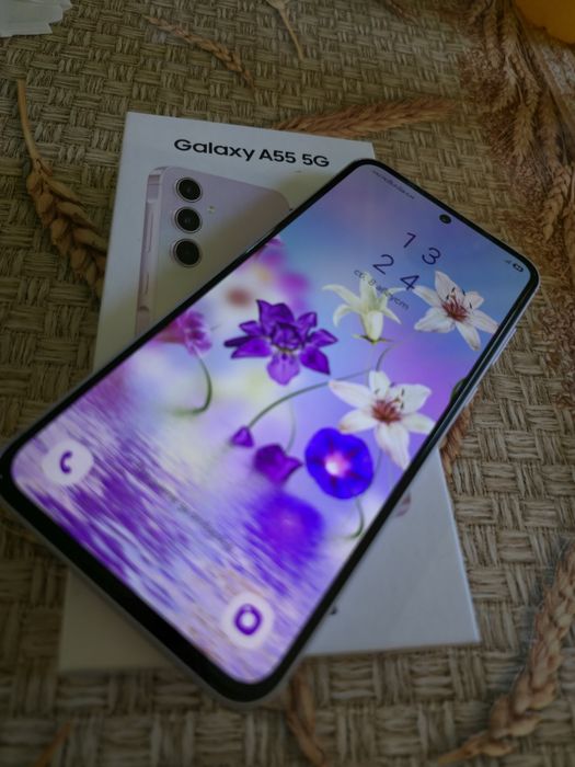 Samsung Galaxy A55 5G 128gb/8gb RAM Awesome Lilac (Като нов)