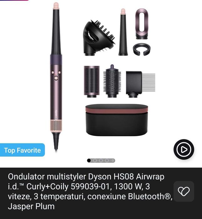 Dyson Airwrap i.d. Multi-styler Curly+Coily (Jasper/Plum) - Garantie