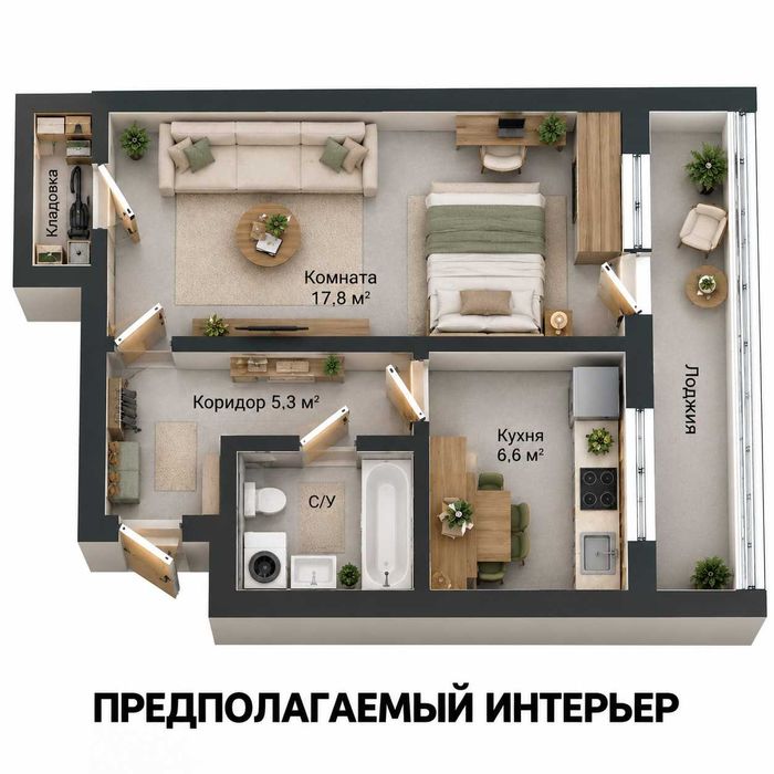Продажа 1-комнатной квартиры