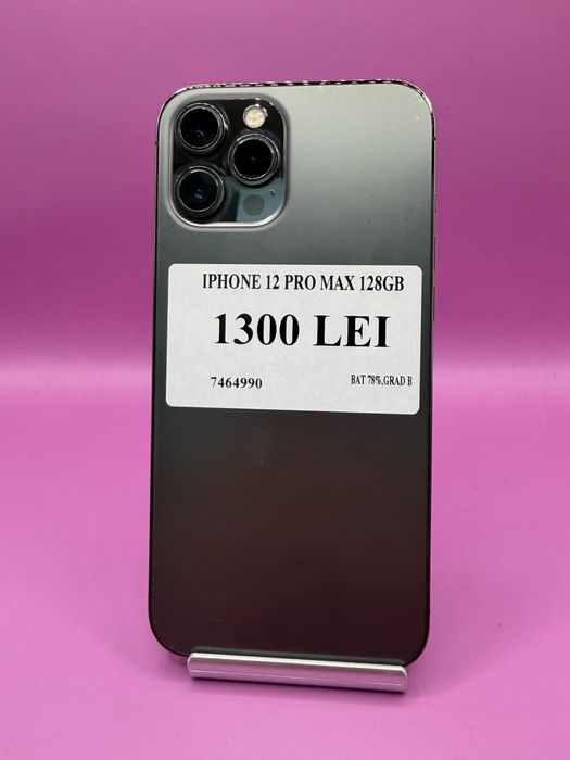 Iphone 12 Pro max 128 GB bat 78 % •Matei Amanet Margeanului• 7464