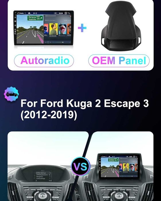 Мултимедия за Ford Kuga Escape C-max 2013-2017 Android, година, FORD, навигация, 2DIN, Андроид