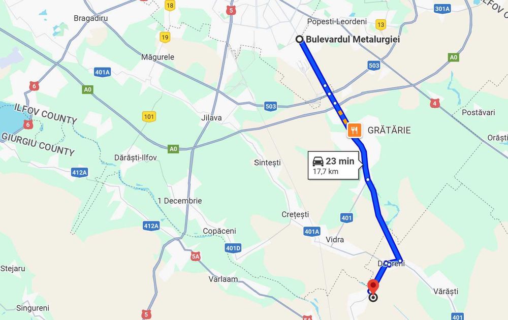 Teren Intravilan | 2000mp | 20 min Bucuresti | Mai putin de 9E/mp