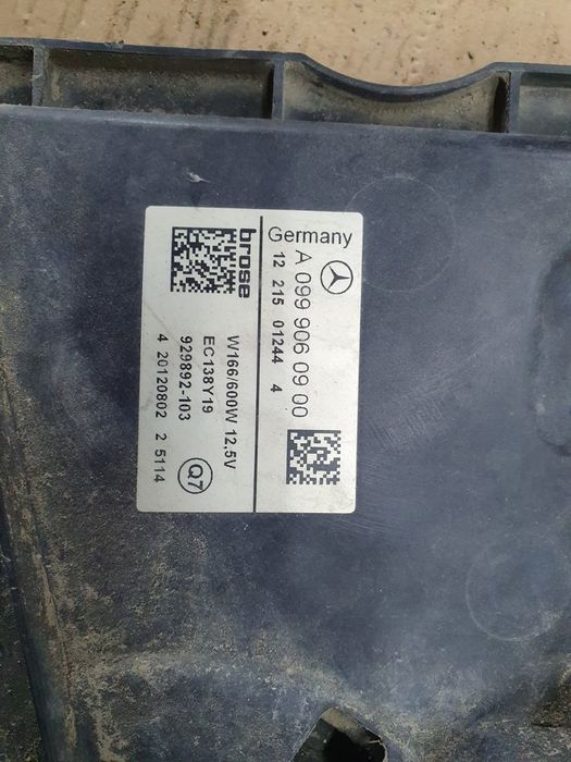 Electroventilator a0999060900 Mercedes Benz ML W166 (2011 - 2015) 3.0 cdi om642.926