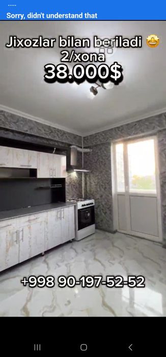 Kvartira 2 xonali Superda 52 kv