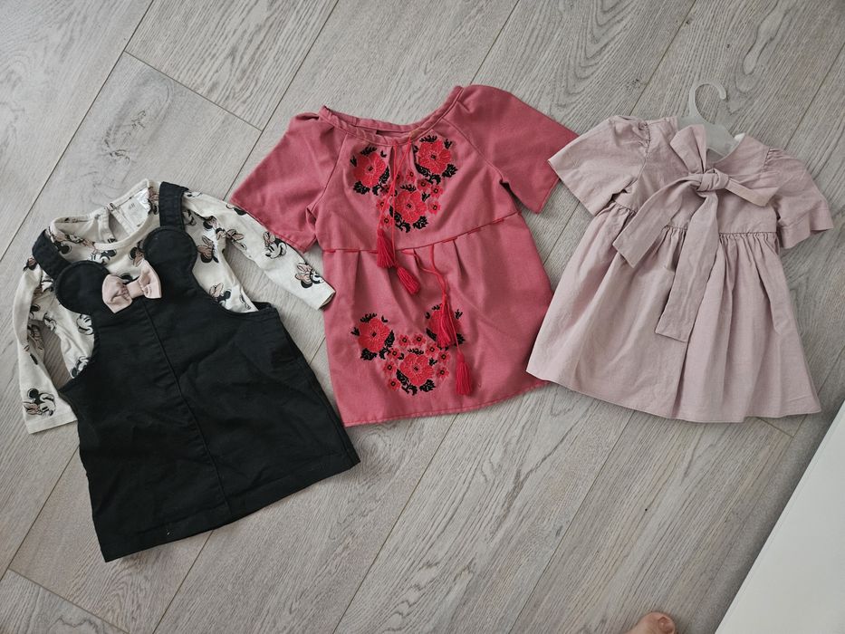 Set 3 rochite - rochii fetita 68-74 H&M, Mon Petit Jo, handmade, Minni