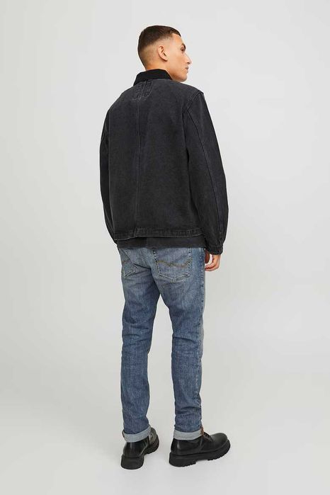 Jeans blugi slim fit barbati Jack & Jones, culoare albastra, noi