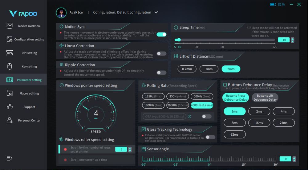 Продам мышку Rapoo VT1 Pro Max