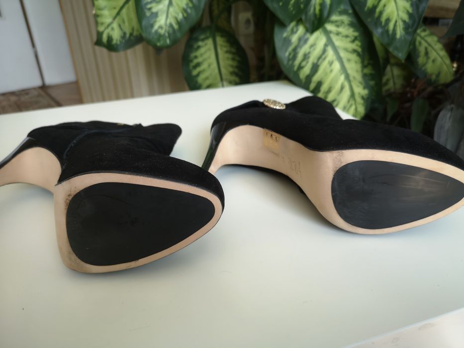 Боти естествен велур Vero Cuoio