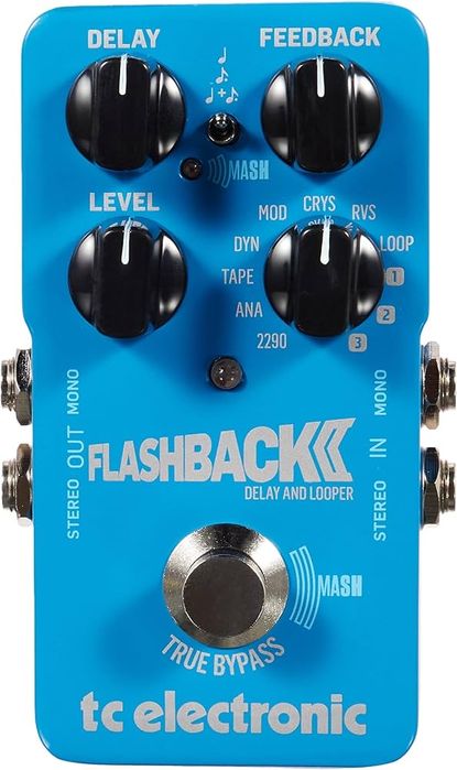 TC Electronic FLASHBACK 2 DELAY Pedală Delay Legendară cu pedală MASH revoluționară