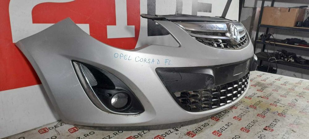 Bara fata completa cu proiectoare Opel Corsa D Facelift - argintiu