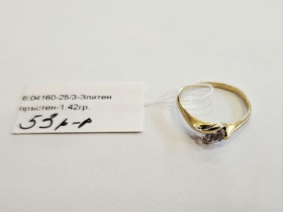 Златен пръстен 1.42гр 04160-25/3