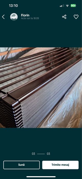 Tabla zinc si color 2m