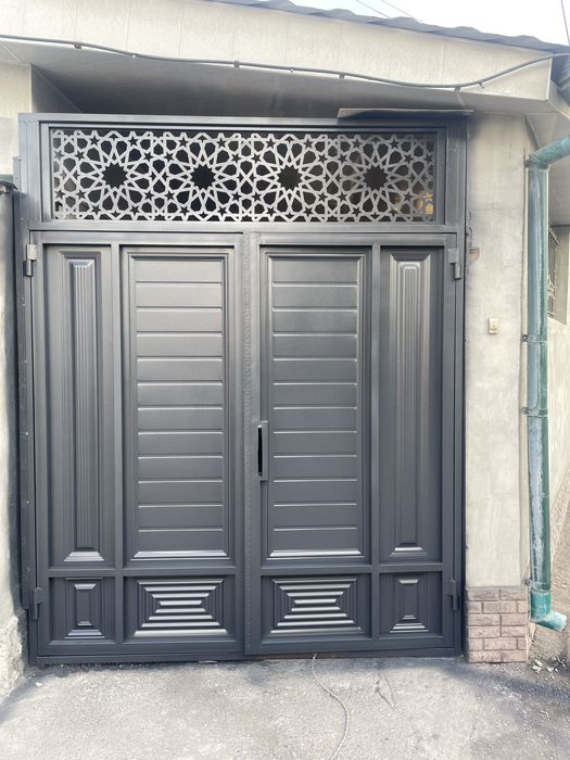 Ворота в стиле хай-тек