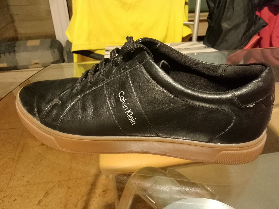 Кожени обувки Calvin Klein