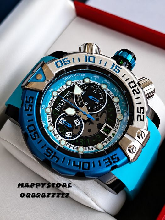INVICTA Foxhound Blue 57 mm, Инвикта нов мъжки часовник