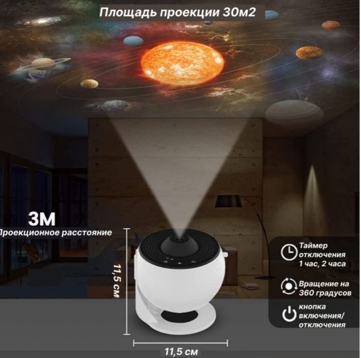 Ночник звёздное небо проектор