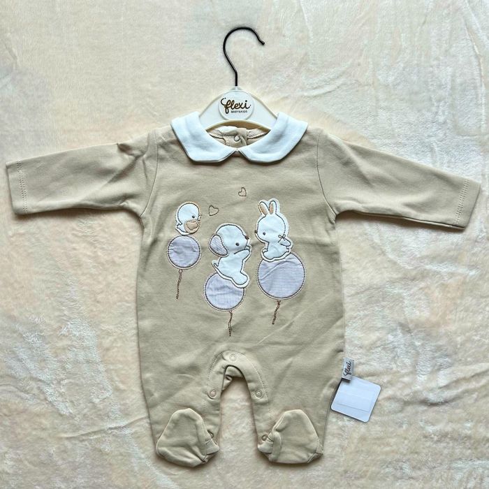 Salopetă bebe premium crem