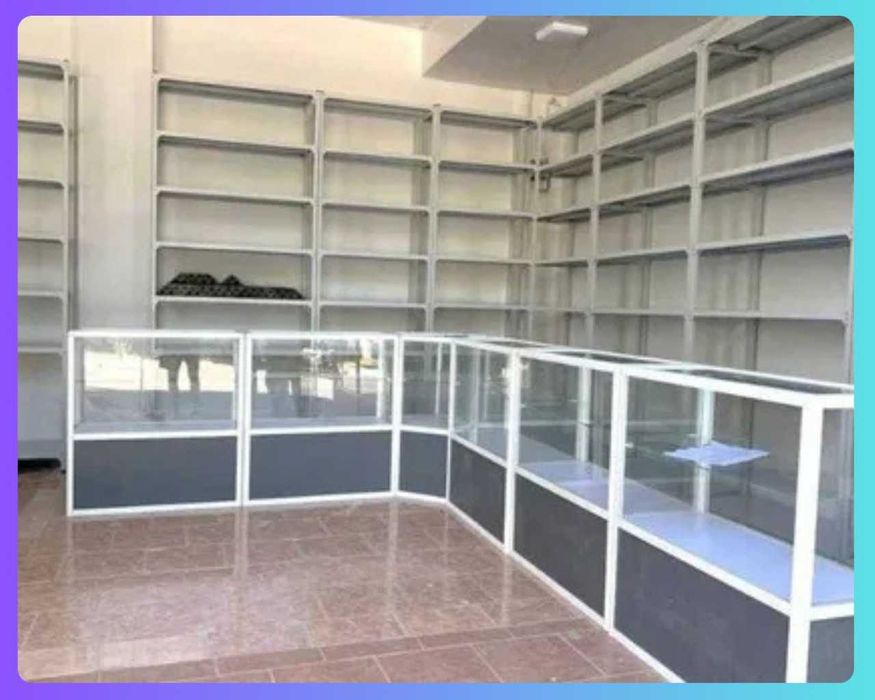 Oynaly vitrina, Акция, прилавки, savdo vitrinalar stellajlar