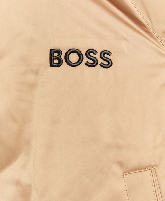 Boss Black Geaca Bomber Satinata cu Dungi Crospa