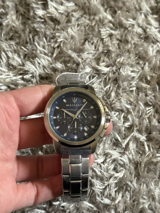 Ceas argint,44mm,Maserati