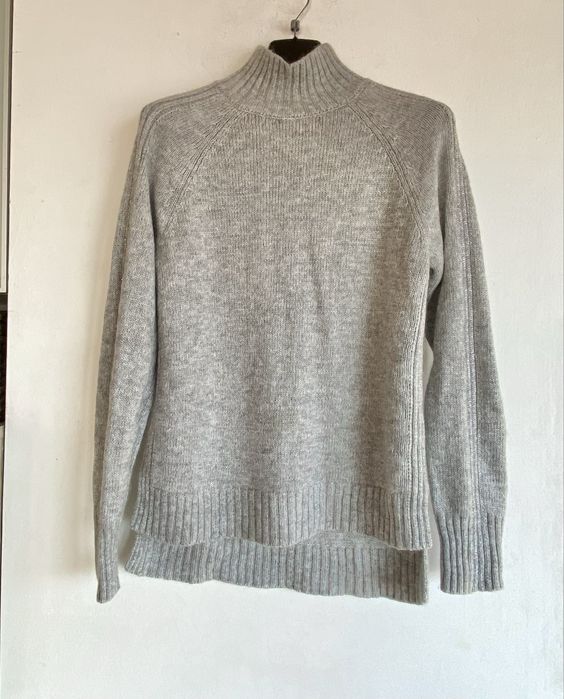 Massimo Dutti пуловер сив кашмир вълна