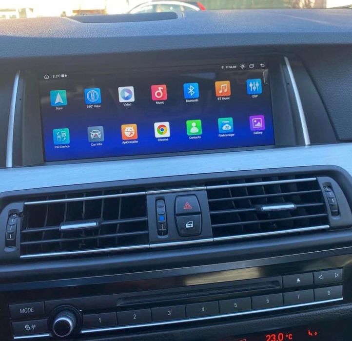 Navigatie Android Carplay BMW F10 F11 seria 5 Waze YouTube