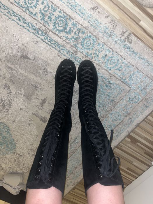 Cizme piele fara toc Musette