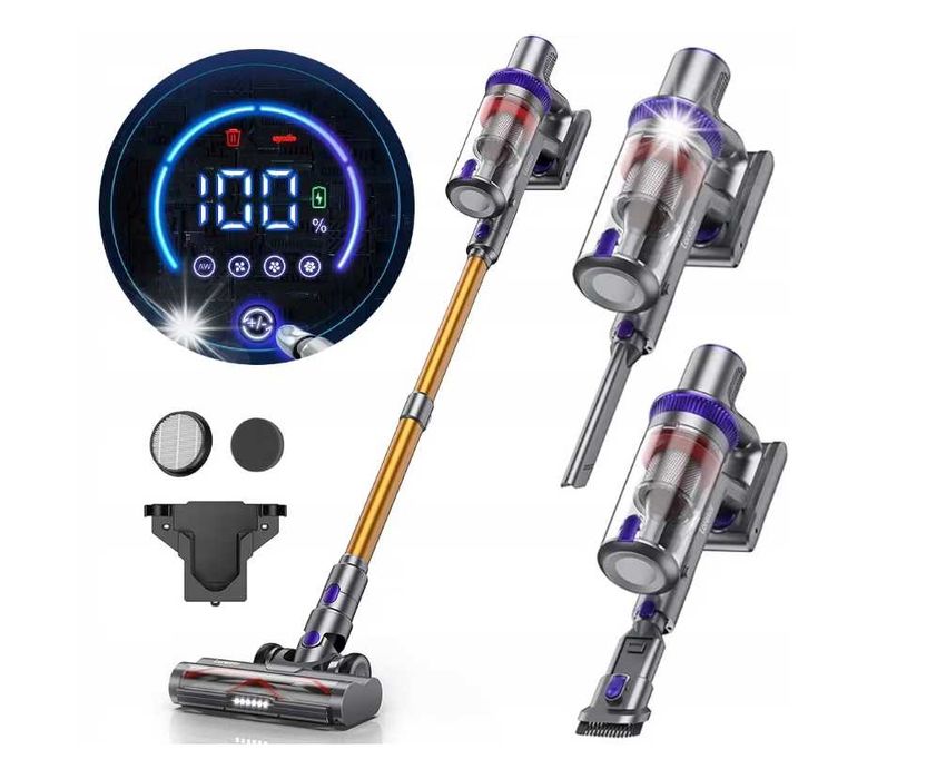 Aspirator vertical Laresar Elite 3, 450W, 1.5L, 2.2kg, cu filtru HEPA