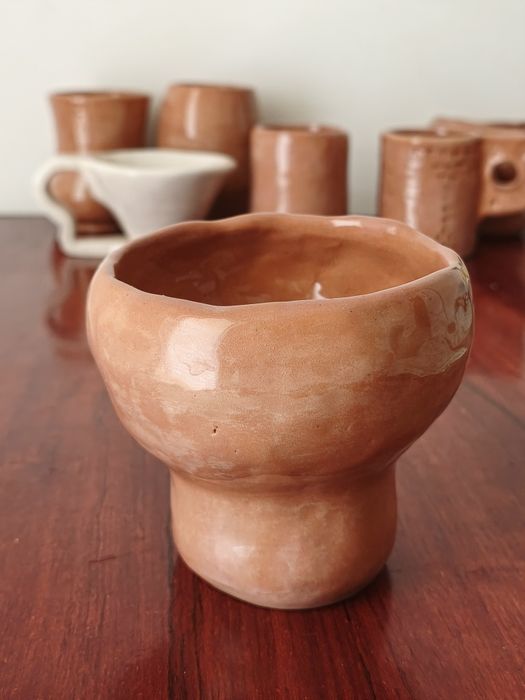 Cana, Mini Ghiveci Ceramic handmade, cana, pahar olărit NOU