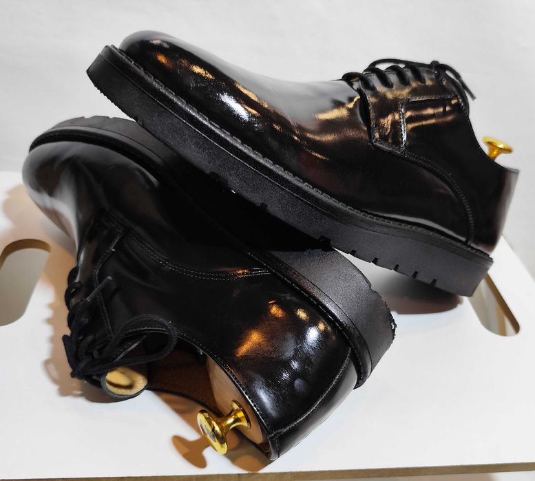 Pantofi derby 39.5 40 plain toe Imperial piele naturala moale
