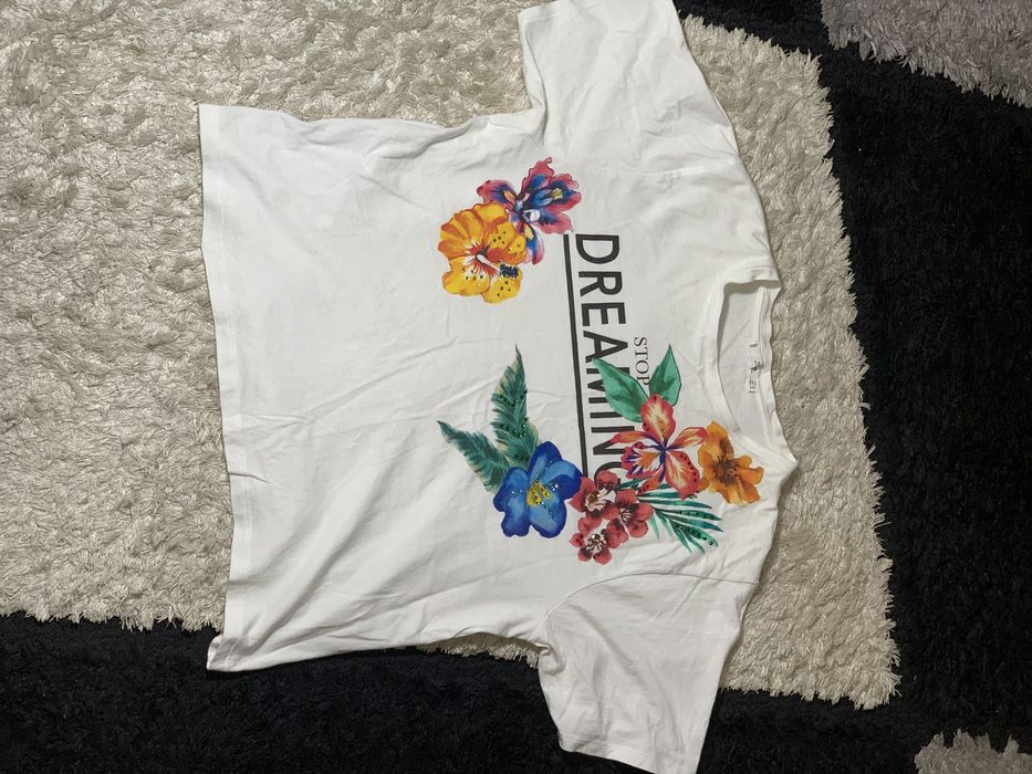 Футболка белая (mango)