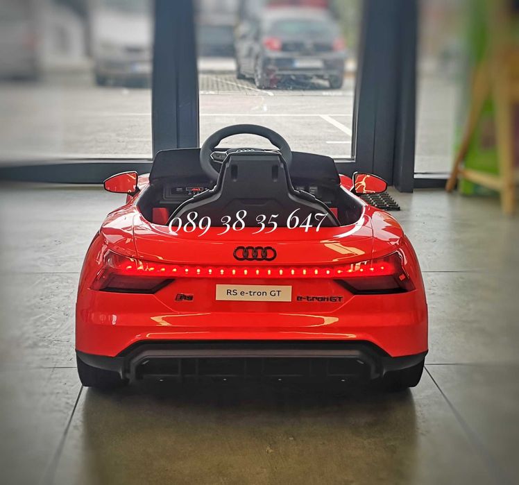 НОВО!Акумулаторна кола AUDI E-tron GT с EVA гуми,12V батерия,Bluetooth